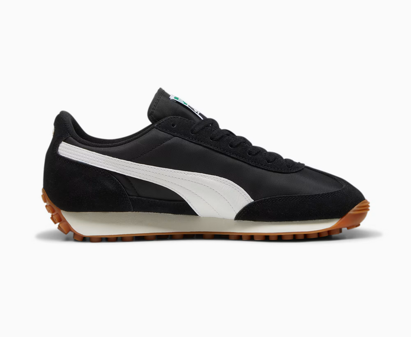 Black leather pumas women's deals