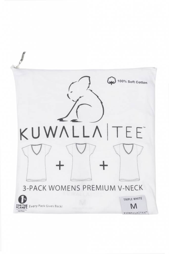 KUWALLA WOMEN'S 3 PACK T-SHIRT KUL-WVW018