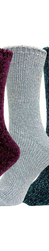 Key Socks Key Femmes Bas Chenille Unie SG020