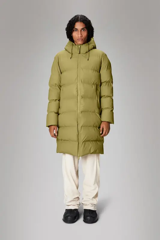 Rains Unisex Alta Longer Puffer Jacket 15130 Schreter s Clothing Store