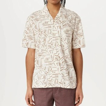 Frank And Oak Frank And Oak Men's Abstract Camp Collar 1110699