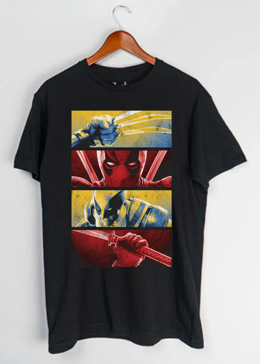 Jack Of All Trades Deadpool 3 Panel Print T-Shirt MV1243JC
