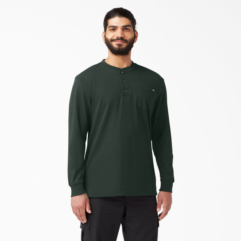 Dickies Dickies Hommes Henley Poids Lourd Tee WL451