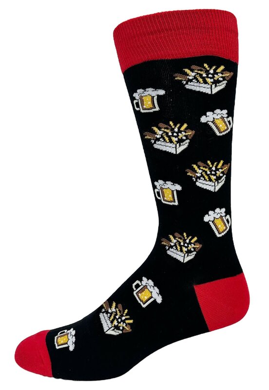 Crazy Toes Crazy Toes 05225 Poutine & Beer 13/Black 8-12