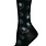 Key Socks Key Femmes 6243 Design Feuille Noir 6-10 Bas Coton