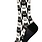 Key Socks Key Women's 6245 Design Cats Black 6-10 Cotton Sock