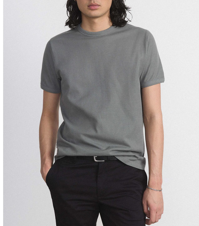 Frank And Oak Frank And Oak Men's SS Ribbed T-Shirt 1120965