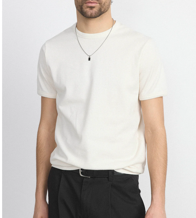 Frank And Oak Frank And Oak Men's SS Ribbed T-Shirt 1120965