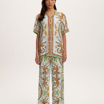 Kuwalla Kuwalla Femmes Jaguar Chemise UKUL-0125-SS008B