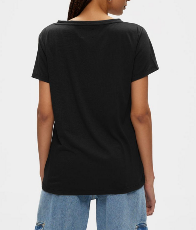 Kuwalla Kuwalla Femmes T-shirt Essentiel à Col en V WKUL-0124-VNT752
