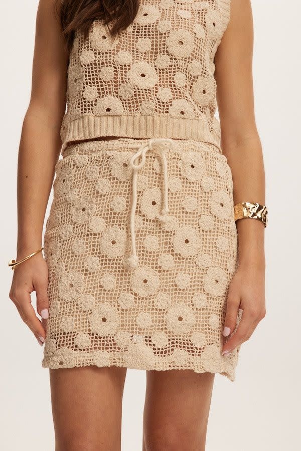 Kuwalla Kuwalla Women's Zaya Crochet Skirt WKUL-0125-ZCS203