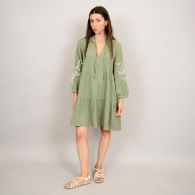 Cloth Cloth Women's Rua 3/4 Sleeve V-Neck Dress 56WD219S