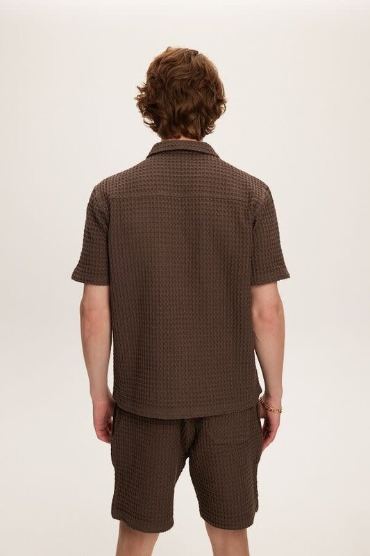 Kuwalla Kuwalla Hommes Chemise Gaufre Lourde UKUL-0125-HWS115