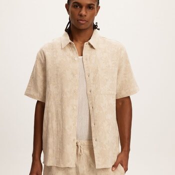Kuwalla Kuwalla Hommes Chemise Jacquard Lin KUL-0125-SS012J