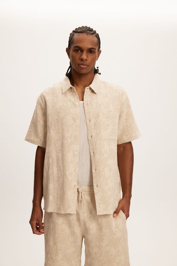Kuwalla Kuwalla Hommes Chemise Jacquard Lin KUL-0125-SS012J