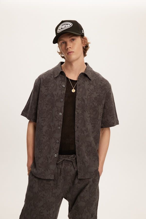 Kuwalla Kuwalla Hommes Chemise Jacquard Lin KUL-0125-SS012J