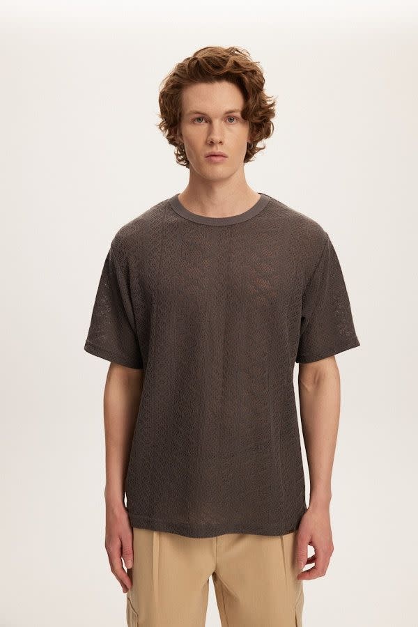 Kuwalla Kuwalla Hommes T-shirt en Jersey Crocheté KUL-0125-MRT607