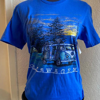Jack Of All Trades Volkswagen Westfalia Camping Sunset T-Shirt  11-147CH