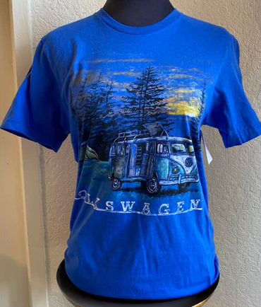 Jack Of All Trades Volkswagen Westfalia Camping Sunset T-Shirt  11-147CH