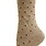 Key Socks Key Women's 6261 Design Polka Dot Taupe 6-10 Cotton Socks