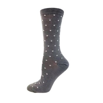 Key Socks Key Femmes 6320 Design Dots Gris 6-10 Bas Bamboo