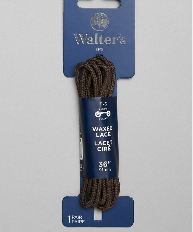 Walter's Shoe Care Walter's Waxed Laces 443004123  36" Wax Brown