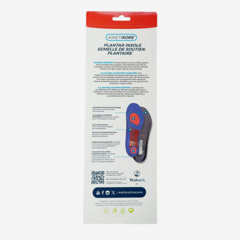 Walter's Shoe Care Kinetikore Women's Plantar-Insole 416004024