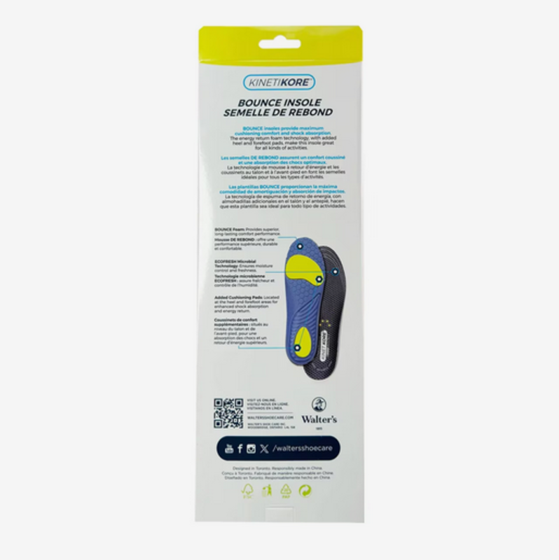 Walter's Shoe Care Kinetikore Men's Bounce -Insole 416004021