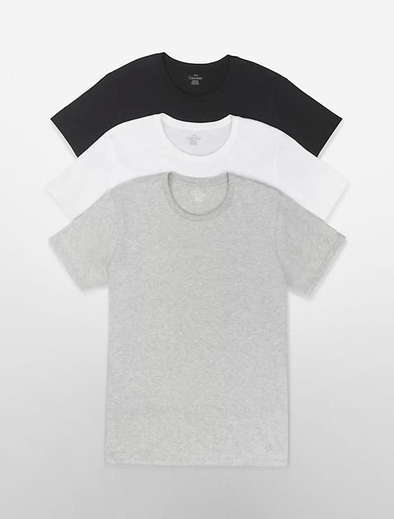 Calvin Klein Calvin Klein Men's 3 Pack Cotton Crew Top NB4011G