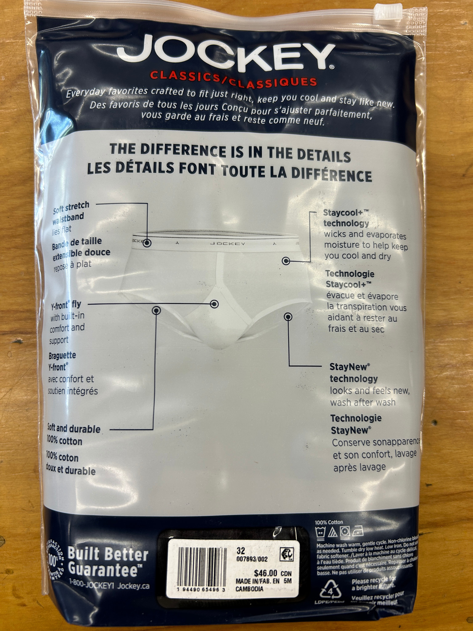 Jockey Jockey Hommes 4 Paire Calecons Taille Basse7893