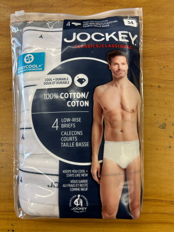 Jockey Jockey Men's 4 Pack Low-Rise Briefs 7893