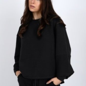 Cloth Cloth Women's Lucina Ottoman Soft Knit LS High Low 77T040S