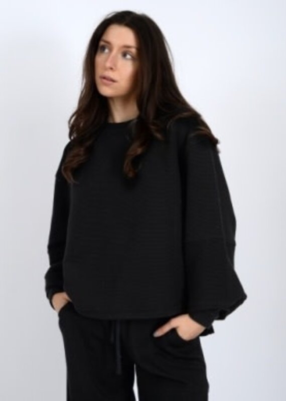 Cloth Cloth Femmes Lucina Ottoman Tricot Doux à Manches Longues Haut Bas 77T040S