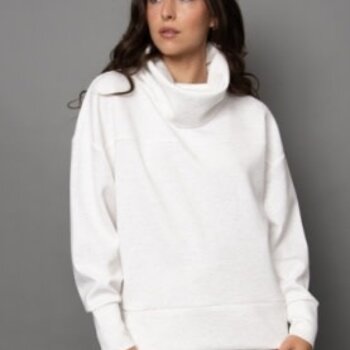 Cloth Cloth Femmes Fillana Mel Col Rabattable en Tricot Doux à Manches Longues 77T005S