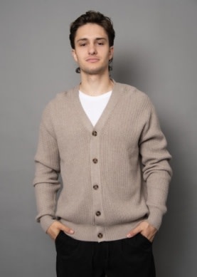 Hedge Hedge Men's Rib Cardigan 77MS716S
