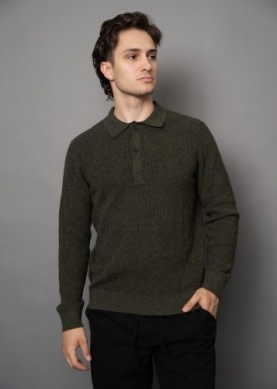 Hedge Hedge Men's Polo Sweater 77MSR309S