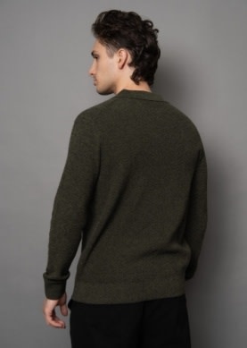 Hedge Hedge Men's Polo Sweater 77MSR309S