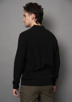 Hedge Hedge Men's Johnny Collar Sweater 77MSR315S