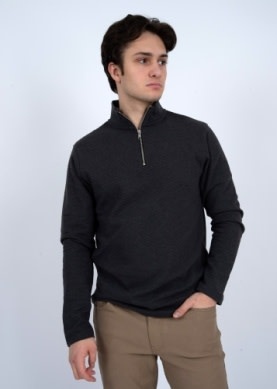 Hedge Hedge Men's 1/4 Zip Mock Neck 73MT092S1
