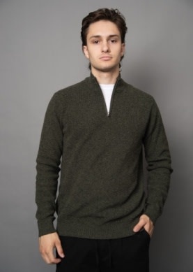 Hedge Hedge Men's 1/4 Zip Mock Sweater 77MSR312S