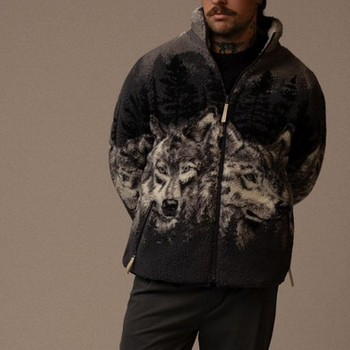 Kuwalla Kuwalla Men's Printed Sherpa Fleece UKUL-0325-SFZ3030