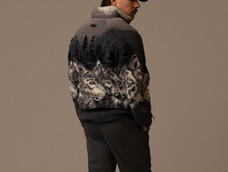 Kuwalla Kuwalla Men's Printed Sherpa Fleece UKUL-0325-SFZ3030