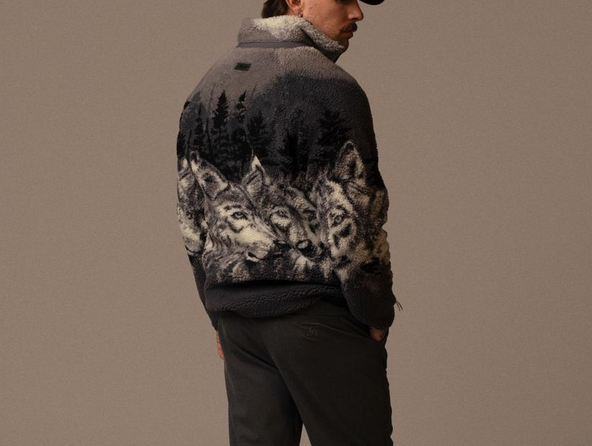 Kuwalla Kuwalla Men's Printed Sherpa Fleece UKUL-0325-SFZ3030