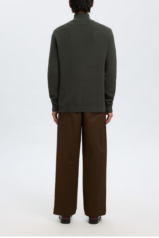 SELECTED Selected Men's LS Knit Structure Half Zip 16092601