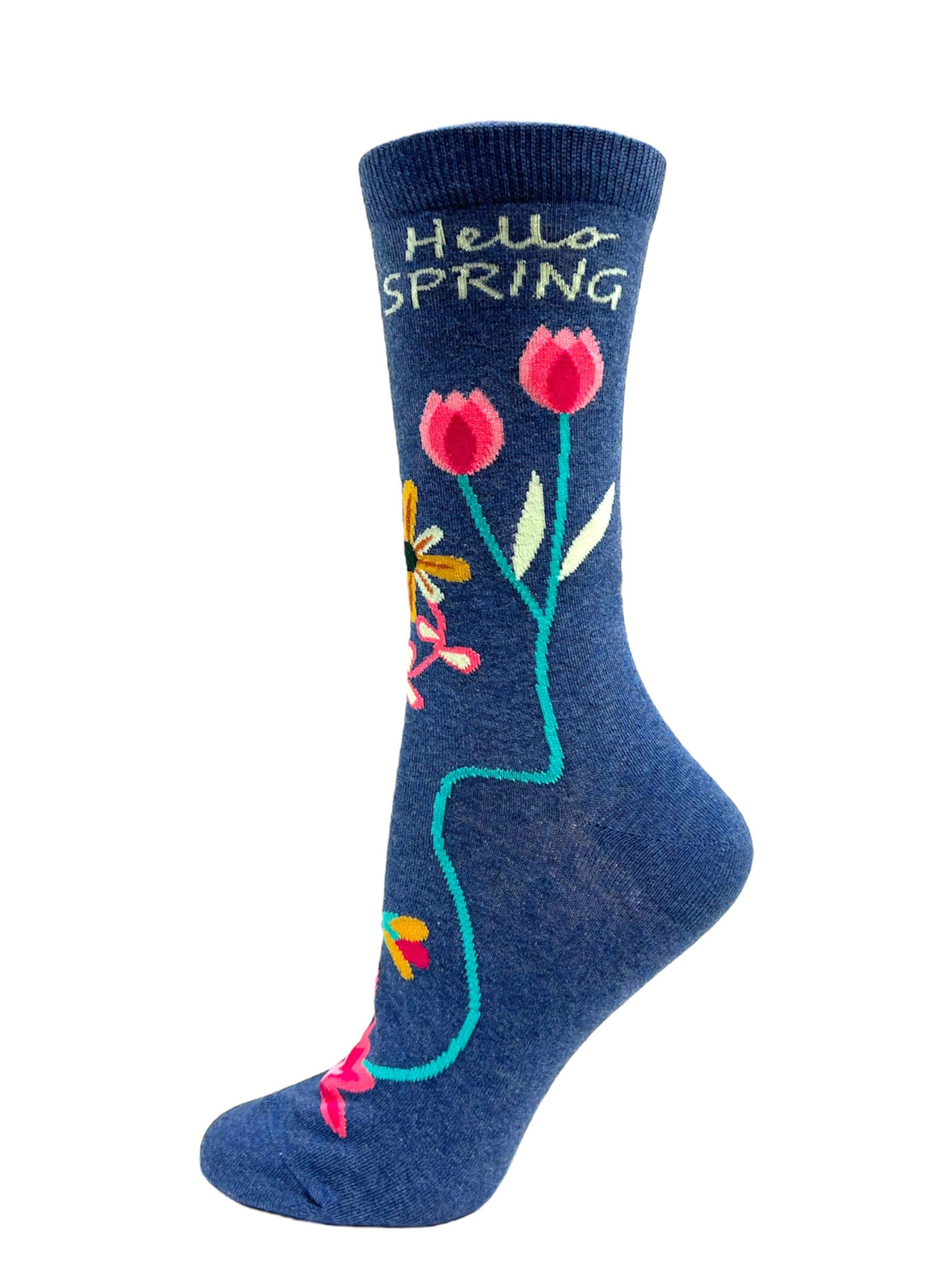 Key Socks Key Femmes 6258 Design Tulip 30/Denim Bas Coton