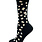 Key Socks Key Women's 6259 Design Flower 13/Black Cotton Socks