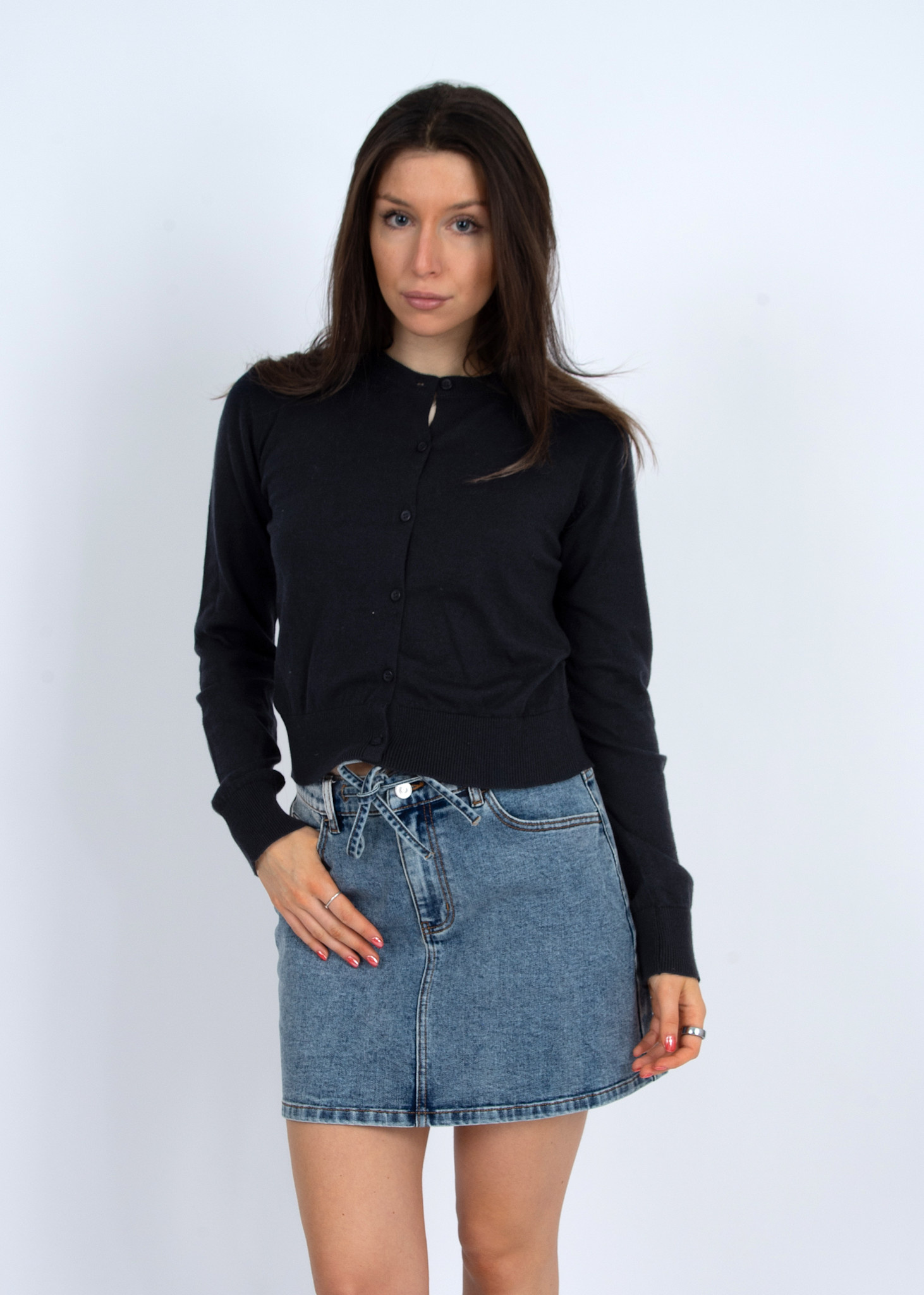 Cloth Cloth Women's Astraea LS Crew Neck Cardigan 56S390S