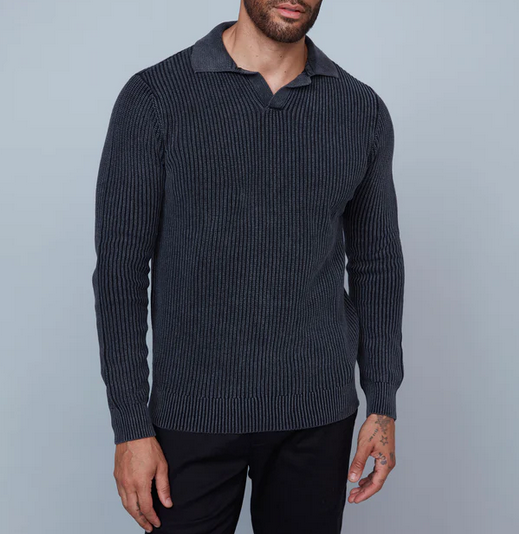 Hedge Hedge Men's Johnny Collar Sweater 77MSR315S