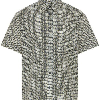 Blend Blend Hommes Dimy Slub SS Chemise Imprimer 20720321