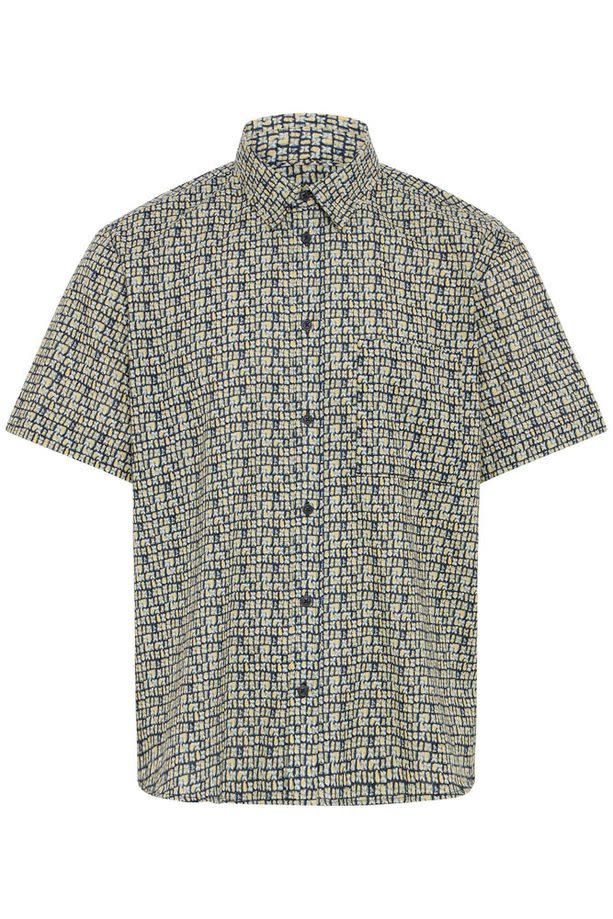 Blend Blend Hommes Dimy Slub SS Chemise Imprimer 20720321